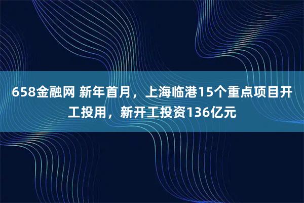 658金融网 新年首月，上海临港15个重点项目开工投用，新开工投资136亿元