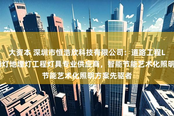 大资本 深圳市恒浩欣科技有限公司：道路工程LED路灯洗墙灯地埋灯工程灯具专业供应商，智能节能艺术化照明方案先驱者